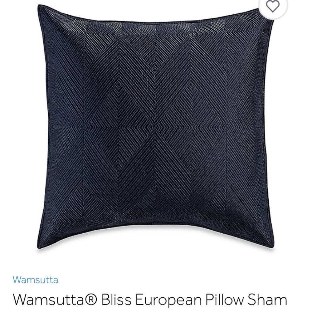 Wamsutta Bliss Euro Shams in Navy (2)